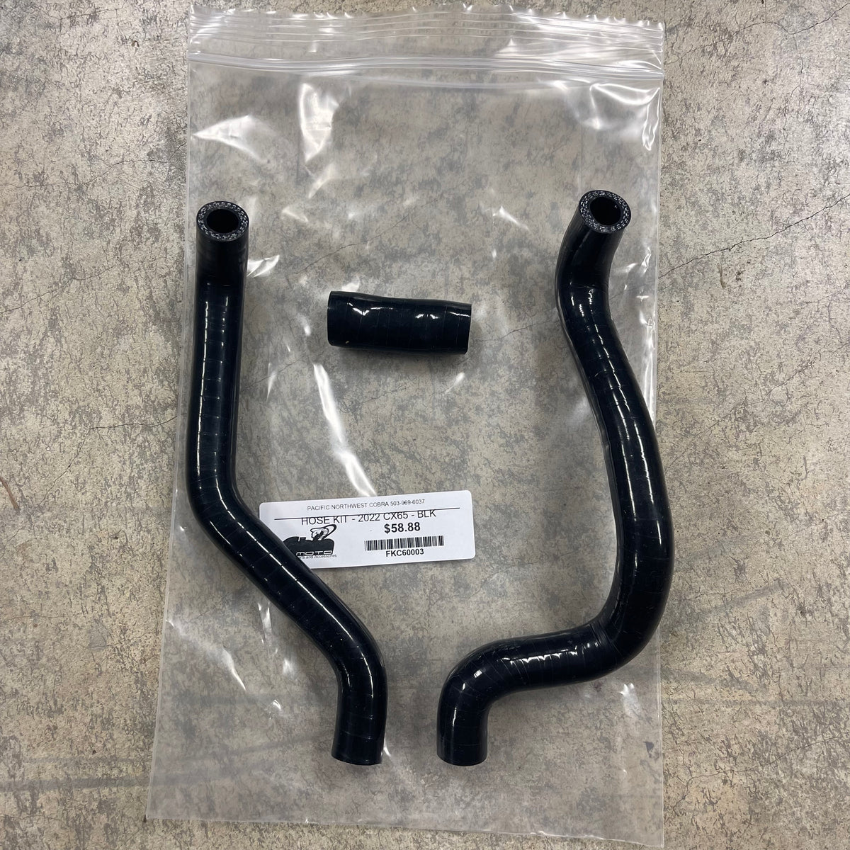 RADIATOR HOSE KIT - CX65 2022 & NEWER BLACK SILICON