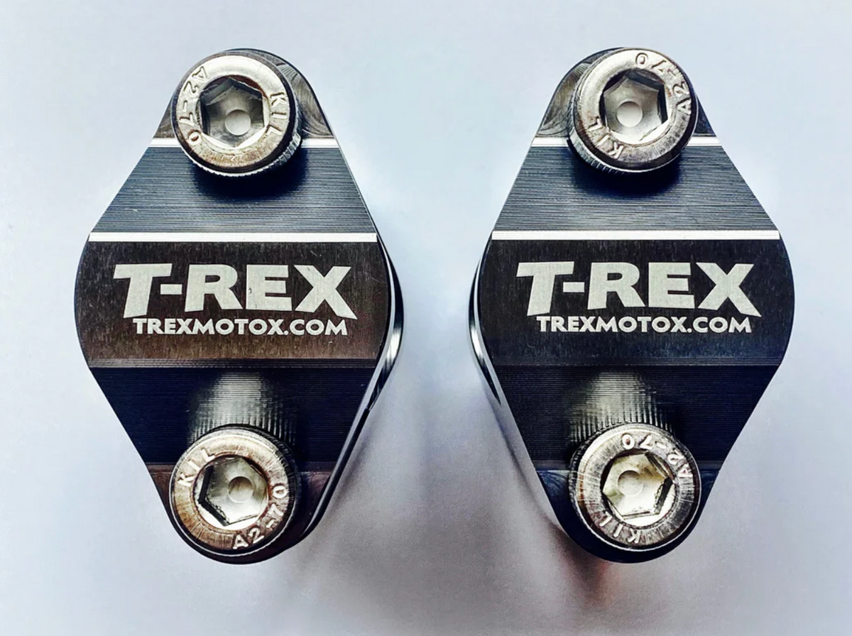 Cobra 50cc T-Rex Triple Clamp w/adjustable T-Rex Bar Mounts Oil slick Vapor