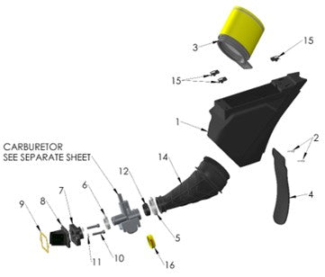 2026 Cobra CX50 SRx KING - AIRBOX & INLET SYSTEM