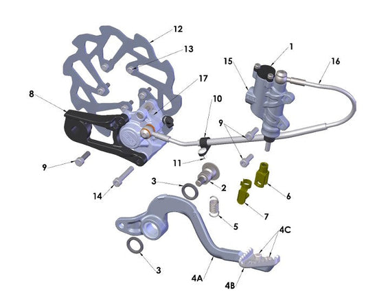 2026 Cobra CX50 SRx KING - BRAKE - REAR