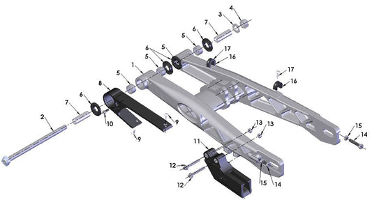 2019 Cobra CX65 - SWINGARM ASSEMBLY