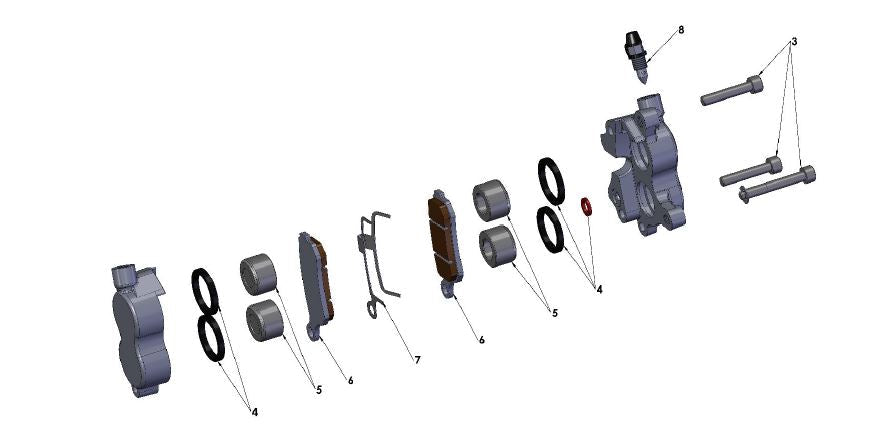 PAD SET - FRONT BRAKE ZL150 — diagram reference