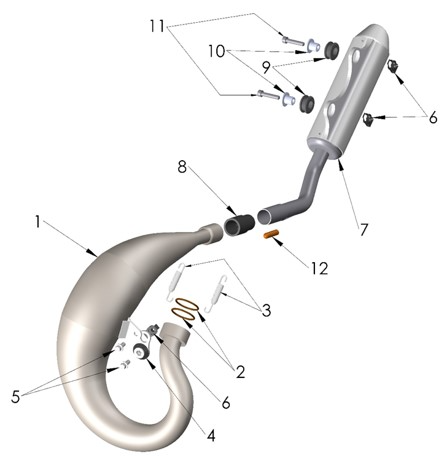2023 Cobra CX50 SRx FWE - EXHAUST SYSTEM