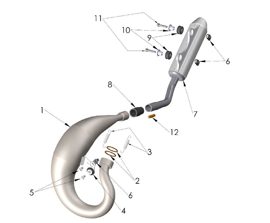 SILENCER ASSY - KING - 2021 — diagram reference