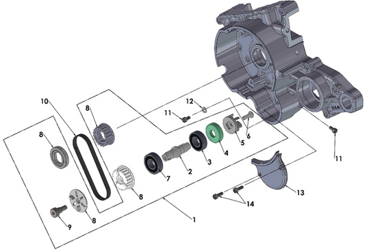2026 Cobra CX50 SRx KING - ENGINE - WATER PUMP