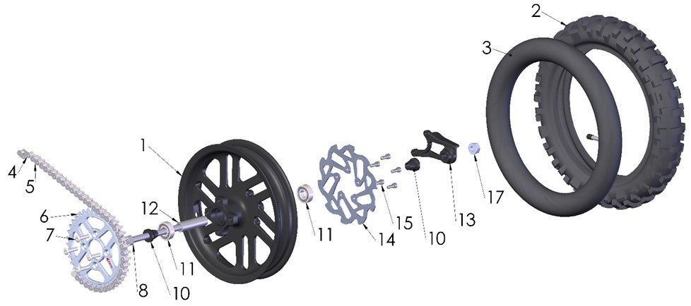 2025 Cobra CX50 SRx FWE - WHEEL - REAR