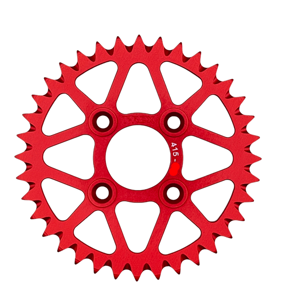 Cobra 50cc 37T Rear T-Rex Sprocket - Anodized Red