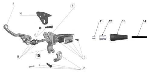 2020 Cobra CX65 - CLUTCH MASTER CYLINDER