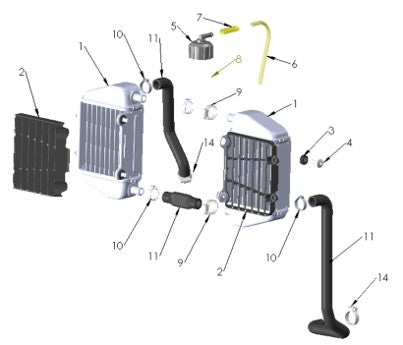 HOSE KIT - 2022 CX65 - BLK — diagram reference