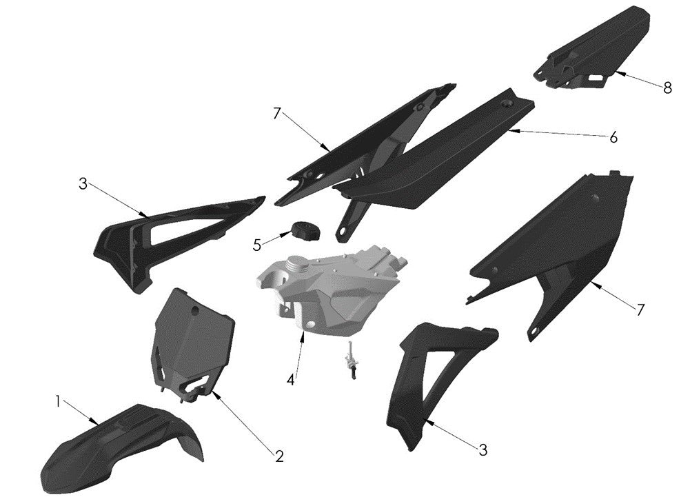 TANK - BLACK X LINK - FW/65 — diagram reference