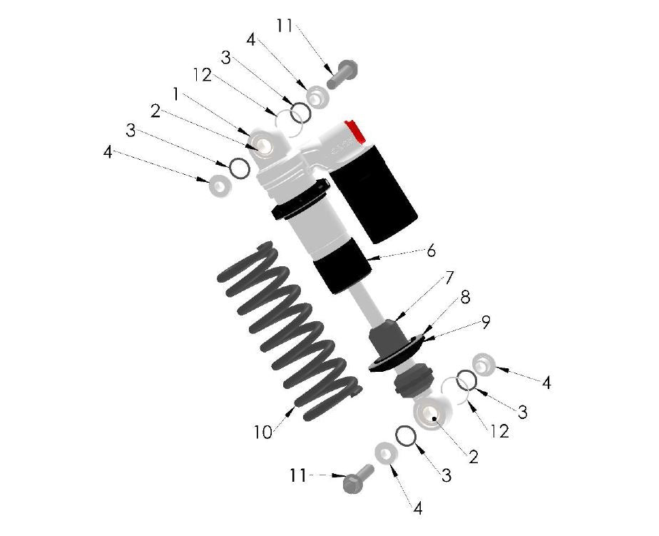 OBSOLETE - SHOCK ABSORBER KING C.A.R.D. 202 — diagram reference