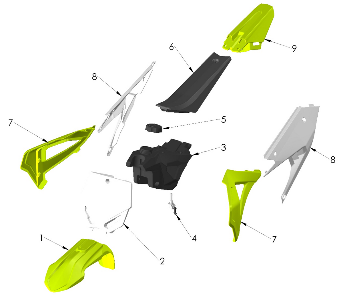 ACCESSORY 1 .  GRAPHICS KIT - FACTORY WORKS EDITION — diagram reference