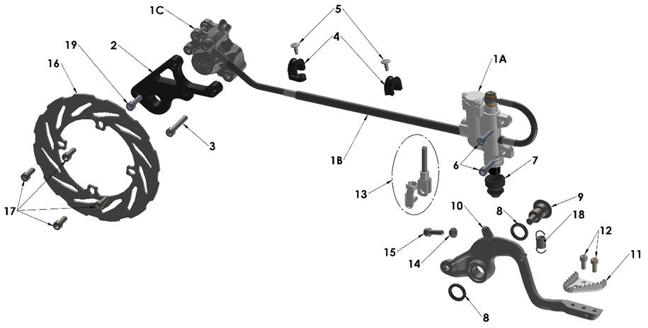 KIT - BRAKE PAD - SEMI METALLIC - CARD 2 PISTON — diagram reference