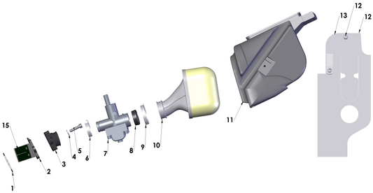 2019 Cobra CX50 JR - AIRBOX & INLET ASSEMBLY