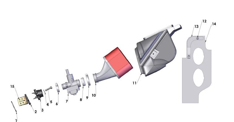 CARBURETOR - 14MM - WITH DEEP WELL — diagram reference
