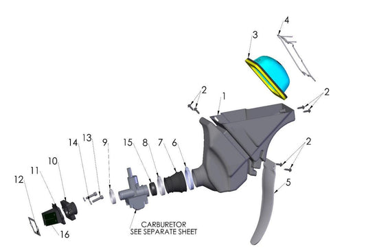 2020 Cobra CX50 KING - AIRBOX & INLET SYSTEM