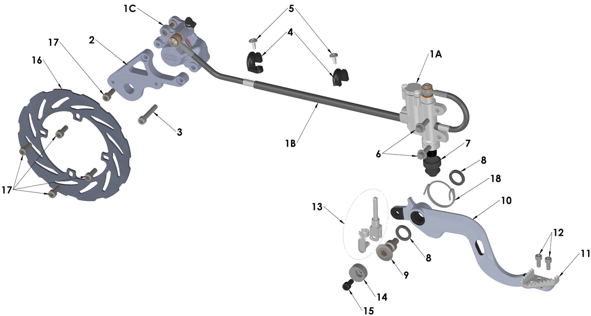 TOE PIECE - REAR BRAKE PEDAL — diagram reference