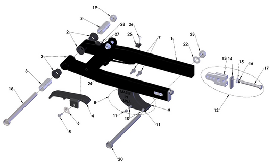 2024 Cobra CX50 JR - SWINGARM