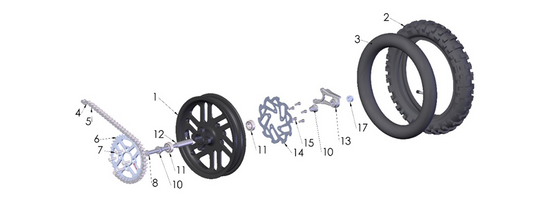 2024 Cobra CX50 JR - WHEEL - REAR