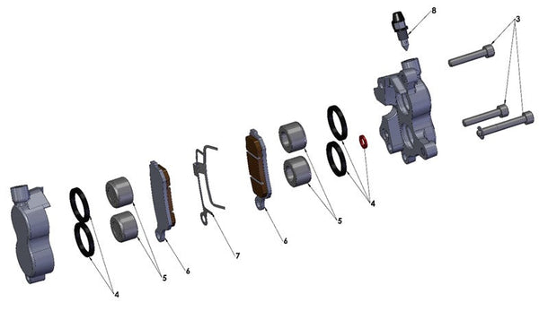 2024 Cobra CX65 - BRAKE - FRONT CALIPER