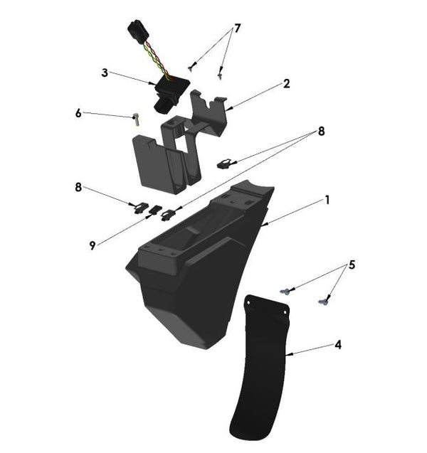 2024 Cobra CX5E - UNDERSEAT BOX