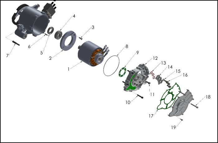 GASKET - PHASE COVER TO CASE — diagram reference