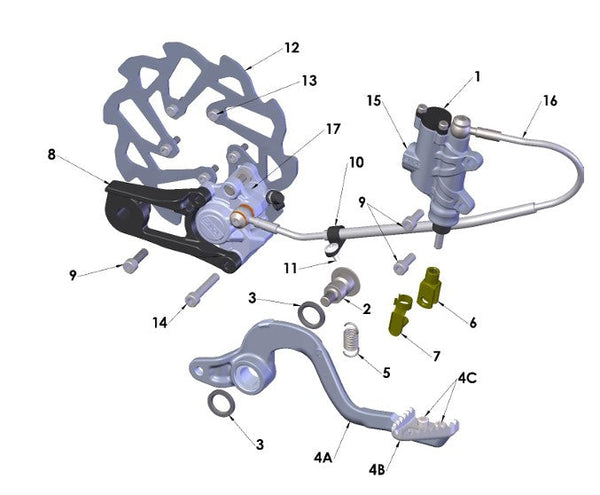 2024 Cobra CX5E - BRAKE - REAR