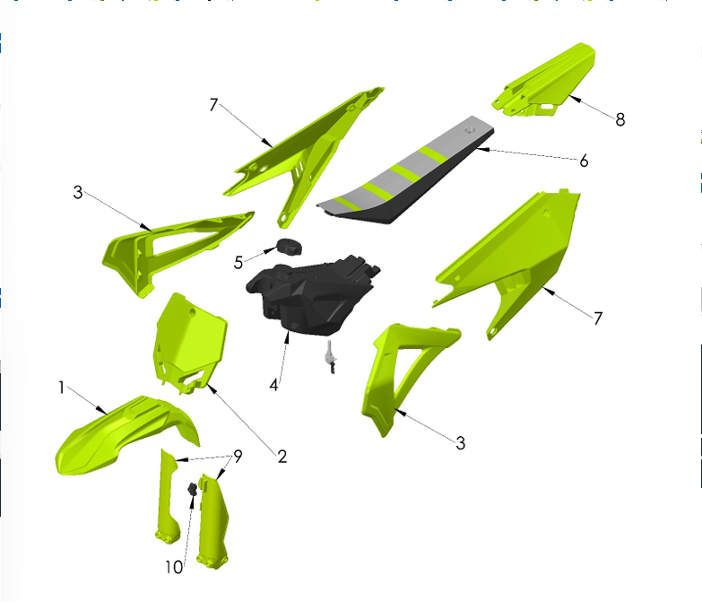 ACCESSORY.  GRAPHICS KIT - 2025 - CX65 — diagram reference
