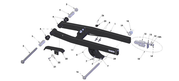 2021 Cobra CX50 SRX KING - SWINGARM