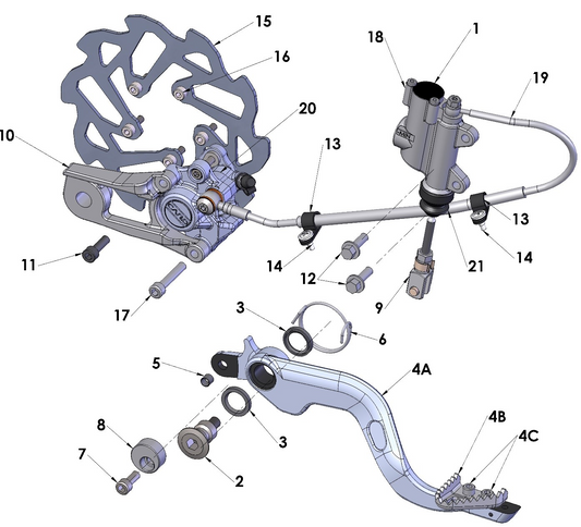 2020 Cobra CX50 KING - BRAKE - REAR