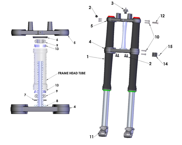 TRIPLE CLAMP TOP - FROM FORGING - CX65 2024 — diagram reference