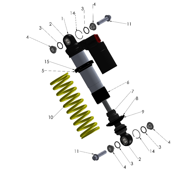 SHOCK ABSORBER - CX65 C.A.R.D. - 2024 — diagram reference
