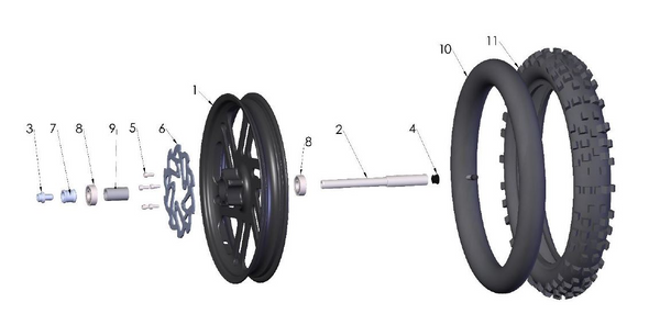 2021 Cobra CX50 SRX FWE - WHEEL - FRONT