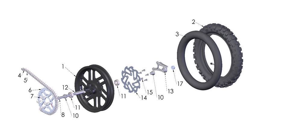 TIRE - REAR - 70/100-10 - DUNLOP MX34 — diagram reference