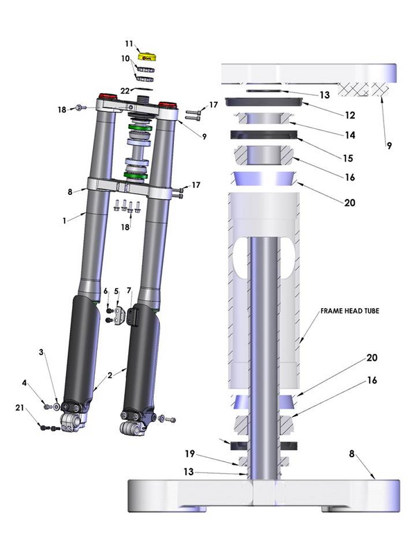TRIPLE CLAMP - TOP - 2019 — diagram reference
