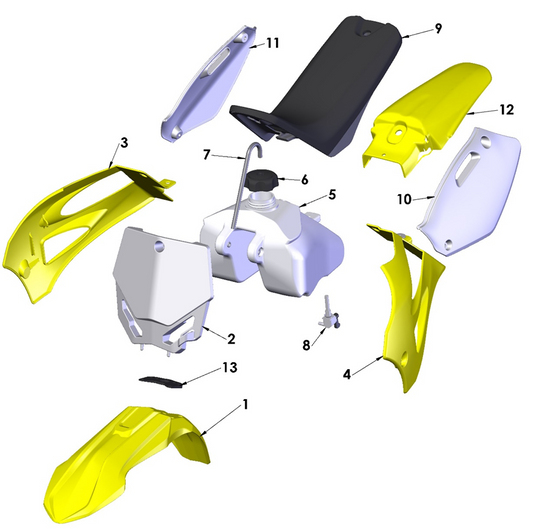 2023 Cobra CX50 JR - BODYWORK - SEAT - TANK