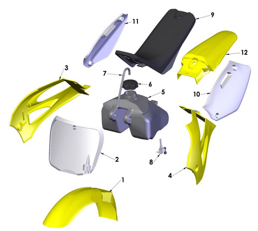 2022 Cobra CX50 P3 - BODYWORK - SEAT - TANK