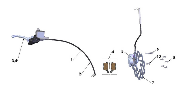 2019 Cobra CX50 JR - BRAKE - FRONT