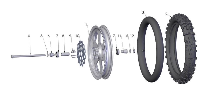 SPACER - WHEEL-05 KING FR RH  - BLACK — diagram reference