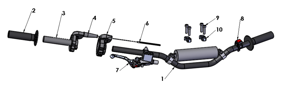 2026 Cobra CX50 JR - HANDLEBARS & CONTROLS