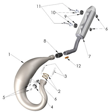 2026 Cobra CX50 SRx KING - EXHAUST SYSTEM