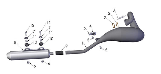 2019 Cobra CX50 KING - EXHAUST SYSTEM