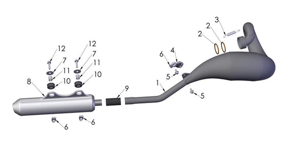 2019 Cobra CX50 KING - EXHAUST SYSTEM