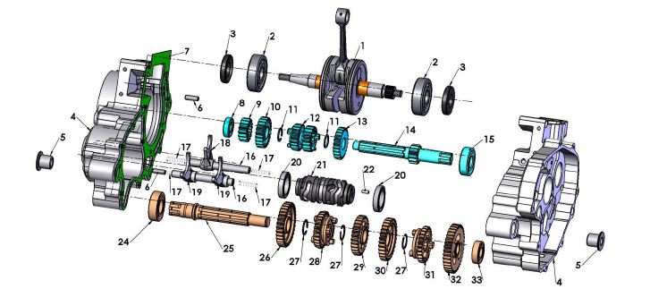 SPRING - SHIFTER ROD — diagram reference