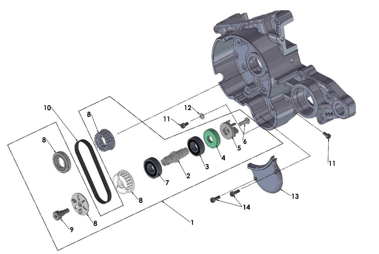 2019 Cobra CX50 FWE - ENGINE - WATER PUMP