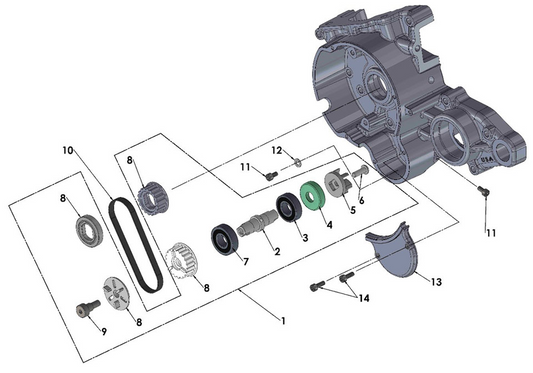 2018 Cobra CX50 FWE - ENGINE - WATER PUMP