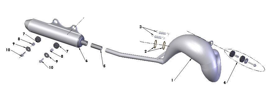 2018 Cobra CX50 JR - EXHAUST SYSTEM