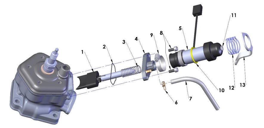 COVER - POWER VALVE - CX65 — diagram reference
