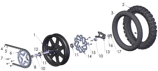 2020 Cobra CX50 JR - WHEEL - REAR