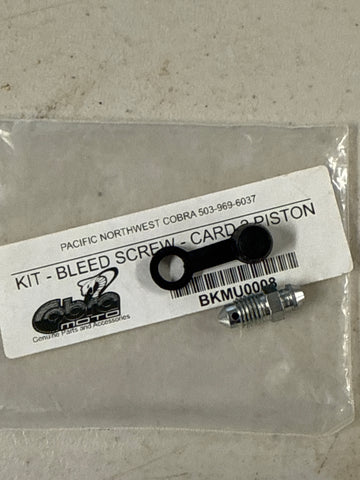 KIT - BLEED SCREW - CARD 2 PISTON